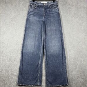 rag & bone Miramar Wide Leg Flare Jeans in Blue Wash